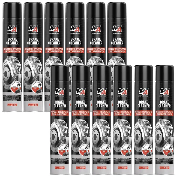 Zmywacz do HAMULCÓW 750ml do TARCZ hamulcowych Brake Cleaner MA PRO - 6szt