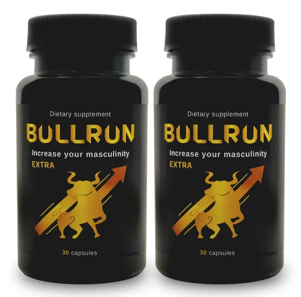 2x Bullrun - na erekcję, potencję, wzwody, libido i powiększenie 30 kaps.