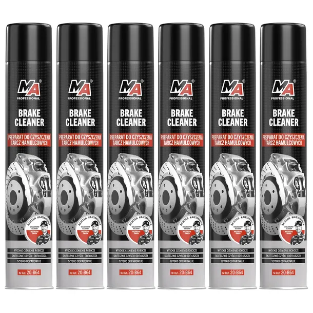 Zmywacz do HAMULCÓW 750ml do TARCZ hamulcowych Brake Cleaner MA PRO - 6szt