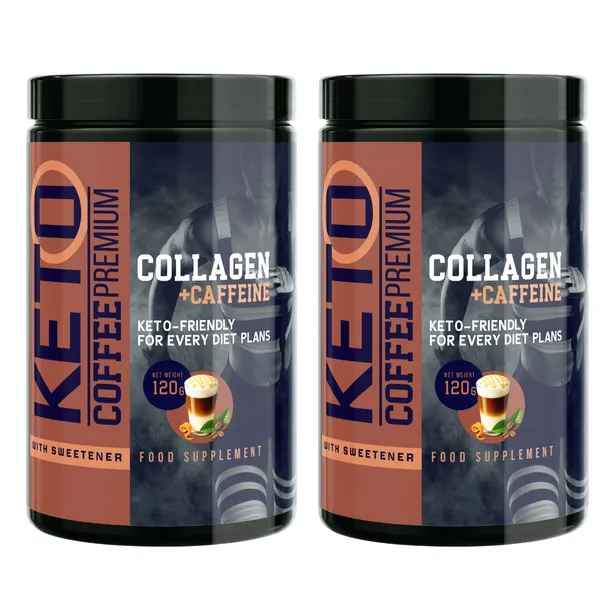 2x Keto Coffee Premium - Białkowy suplement wspierający odchudzanie 120g