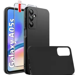 zestaw-etui-matowe-czarne-slim-silikon-szklo-do-samsung-galaxy-a05s