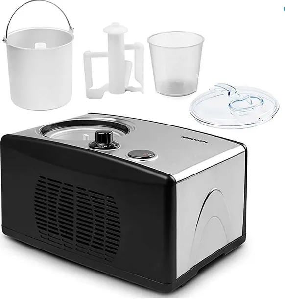 DOBRA MASZYNA DO LODÓW DOMOWYCH SORBETÓW JOGURTU 1.5L 150W -35°C