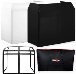 parawan-dj-xl-mkii-stol-ekran-screen-zastawka-stoisko-dj-140cm-bialy-czarny