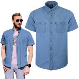 koszula-meska-jeansowa-z-krotkim-rekawem-regular-fit-bawelniana-pako-jeans