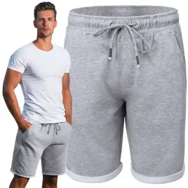 krotkie-spodenki-szorty-dresowe-meskie-arabeska-szare-melanz-m-pako-jeans