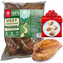 Zdjęcie produktu MACED ucho wieprzowe naturalne 800g + GRATIS