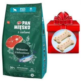 Zdjęcie produktu Pan Mięsko z Ziołami wołowina z tuńczykiem chrupki S 9kg