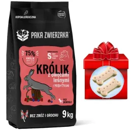Zdjęcie produktu Paka Zwierzaka Królik i owoce leśne sucha karma dla psa chrupki M 9kg