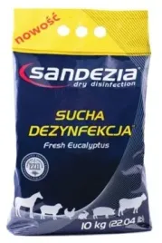 Zdjęcie produktu SANDEZJA sucha dezynfekcja 10kg posypka na wirusy bakterie grzyby pasożyty