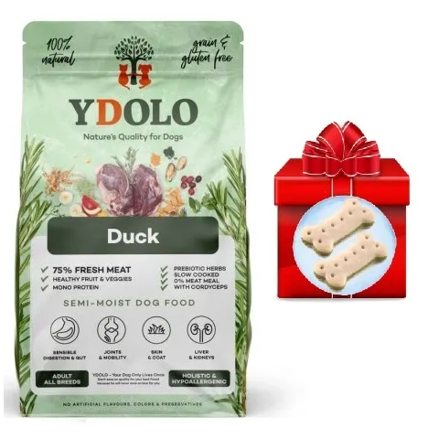 YDOLO Duck KACZKA karma półwilgotna dla psa 2,5kg