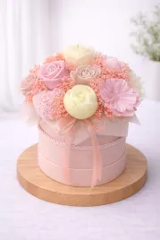 flower-box-swiece-sojowe-wieczny-bukiet-prezent-urodziny-imieniny