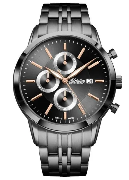 NOWY ORYGINALNY Zegarek Męski ADRIATICA A8306.S1R6CH Chronograf