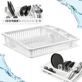 suszarka-do-naczyn-ociekacz-na-naczynia-sztucce-plastikowa-biala