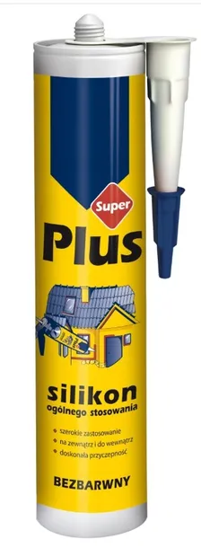 Silikon Uniwersalny Bezbarwny SUPER PLUS 280 ml – Elastyczne Uszczelnienie