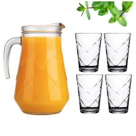 zestaw-dzbanek-165l-cztery-szklanki-265ml-na-soki-piknik-prezent-komplet