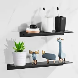 polka-lazienkowa-czarna-loft-2-sztuki