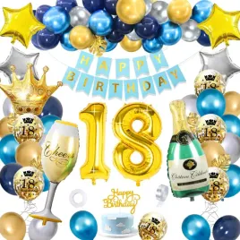 balony-niebieskie-zlote-girlanda-balonowa-urodziny-zestaw-dekoracja-18