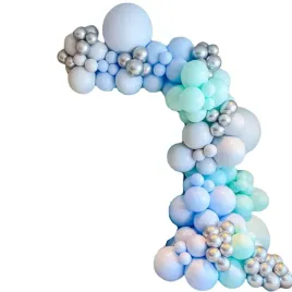 balony-niebieskie-zielone-srebrne-girlanda-balonowa-urodziny-dekoracja