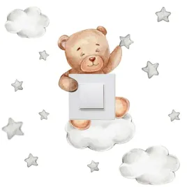 naklejki-na-sciane-dla-dzieci-mis-chmurki-gwiazdki