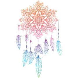 naklejki-na-sciane-lapacz-snow-kwiat-lotosu-salon-sypialnia