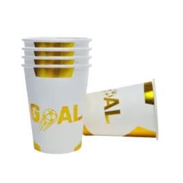 kubeczki-jednorazowe-papierowe-pilka-goal-zlote-na-impreze-urodzinowa-8-szt