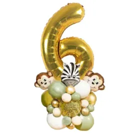 balony-wild-one-zwierzeta-zoo-dekoracja-urodziny-cyfra-6