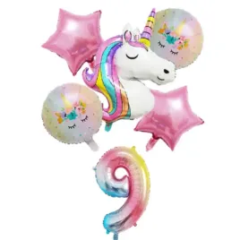 balony-unicorn-jednorozec-dekoracja-urodziny-cyfra-9