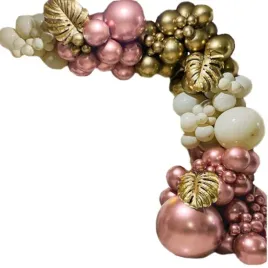 girlanda-balonowa-balony-bezowe-rozowe-zlote-zestaw-urodziny-dekoracja