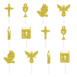 pikery-na-babeczki-zlote-pierwsza-komunia-swieta-chrzest-dekoracja