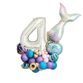 balony-foliowe-kolorowe-cyfra-4-syrenka-morskie-urodziny-party-dekoracja