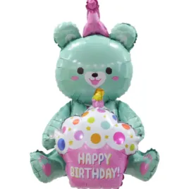 balon-foliowy-mis-niedzwiadek-turkus-siedzacy-przyjecie-urodziny-dekoracja