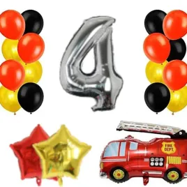 balony-foliowe-zestaw-straz-pozarna-strazak-woz-strazacki-cyfra-4-urodziny