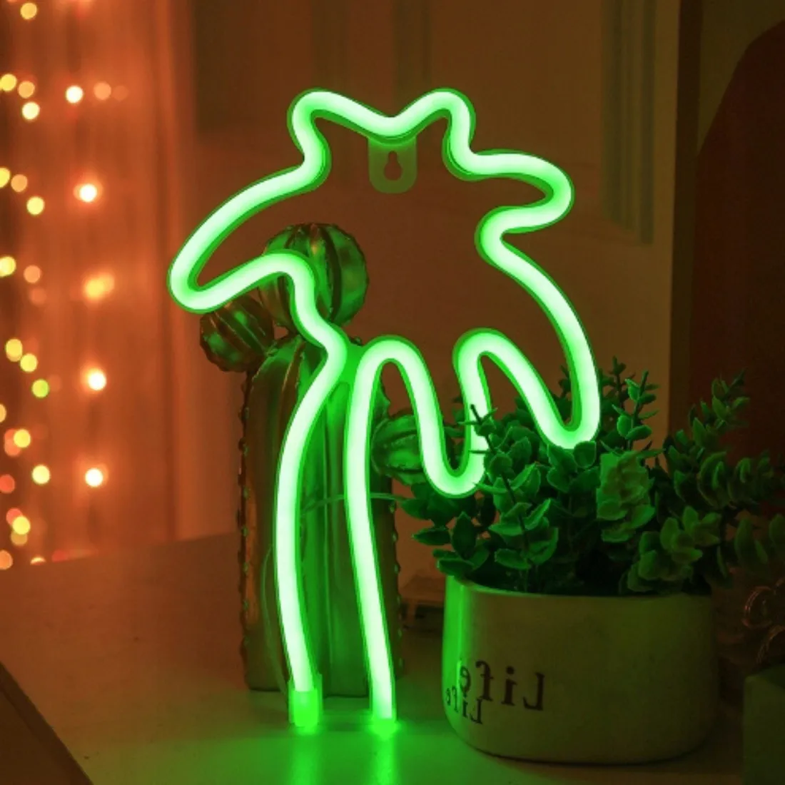 lampka-neonowa-nocna-zielona-palma-neon-led-dekoracje