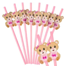 slomki-papierowe-rozowe-jednorazowe-mis-urodziny-roczek-party-dekoracja