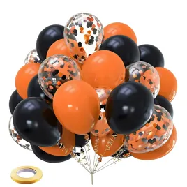 balony-pomaranczowe-halloween-dekoracja-konfetti-30-szt-urodziny-dekoracje