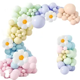 balony-kolorowe-girlanda-balonowa-pastelowe-stokrotka-urodziny-dekoracja