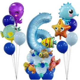 balony-foliowe-niebieskie-cyfra-6-zwierzeta-morskie-dekoracja-zestaw-party