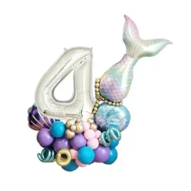 balony-foliowe-kolorowe-cyfra-4-syrenka-morskie-urodziny-dekoracja-party