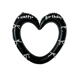 balon-serce-czarny-w-biale-kokardki-happy-birthday-ramka-do-selfie-zdjec