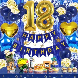 balony-na-18-urodziny-granatowe-zlote-girlanda-balonowa-scianka-zestaw-xxl