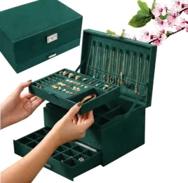 ekskluzywna-szkatulka-na-bizuterie-kuferek-pojemny-elegancka-zielen-prezent