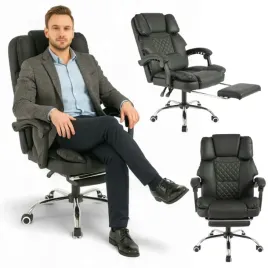 fotel-obrotowy-biurowy-krzeslo-biurowe-master-slim-podnozek-czarny-ekoskora