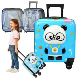 panda-dziecieca-walizka-dzieci-bagaz-podrozna-3d-szyfr-niebieska