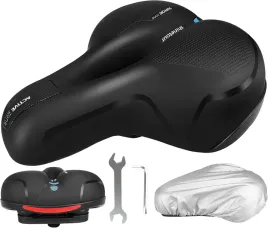 siodelko-rowerowe-szerokie-pianka-memory-czarne-ergonomiczne