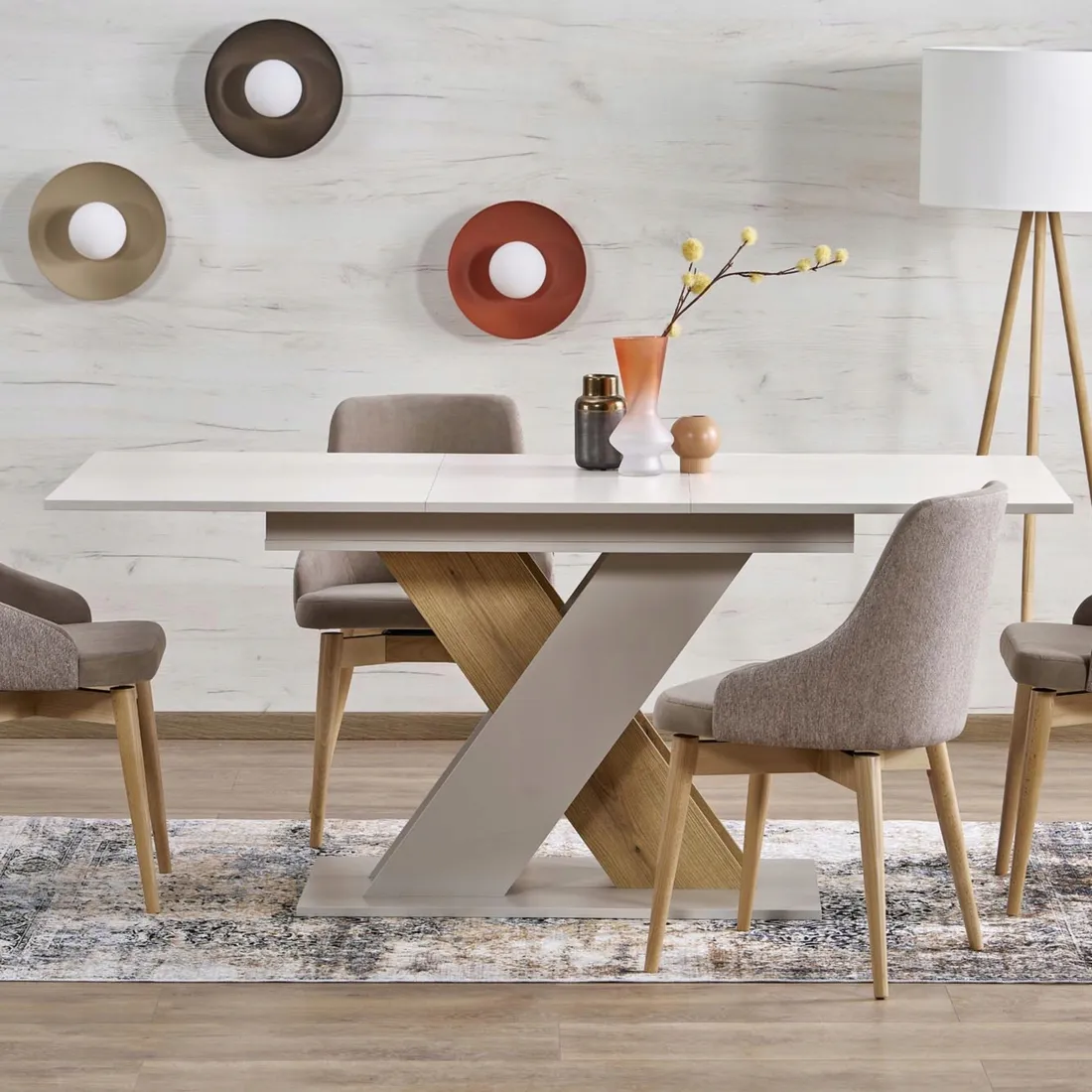 kinkiet-tk-lighting-slate-sabia-bezowy-talerz-1xg9-kula-biala-klosz-stan-nowy