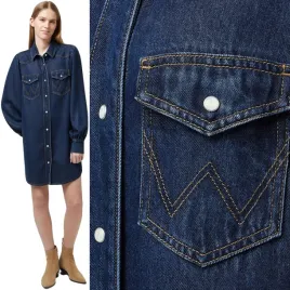 wrangler-baloonsleeve-shirt-dress-granatowa-jeansowa-sukienka-koszula-xs