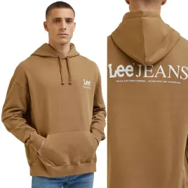 lee-loose-logo-hoodie-clay-luzna-bawelniana-bluza-z-kapturem-kangurka-xl