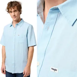 wrangler-1-pocket-shirt-dream-blue-blekitna-lniana-koszula-krotki-rekaw-s