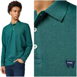 wrangler-refined-polo-longsleeve-bawelniana-zielona-polowka-dlugi-rekaw-m