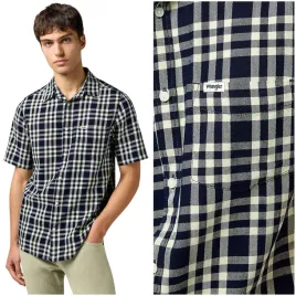 wrangler-1-pkt-shirt-crepeindigo-bawelniana-koszula-w-krate-krotki-rekaw-xl
